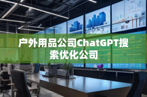 戶(hù)外用品公司ChatGPT搜索優(yōu)化公司