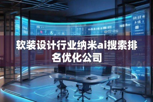 軟裝設(shè)計(jì)行業(yè)納米ai搜索排名優(yōu)化公司