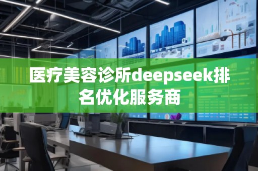 醫(yī)療美容診所deepseek排名優(yōu)化服務(wù)商